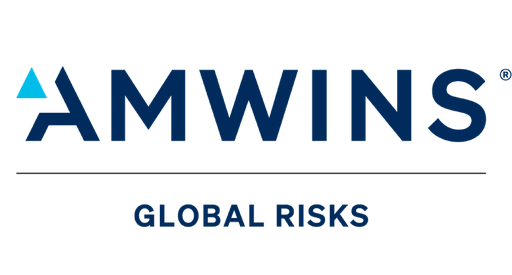 The logos of Blood Cancer UK and Amwins combined