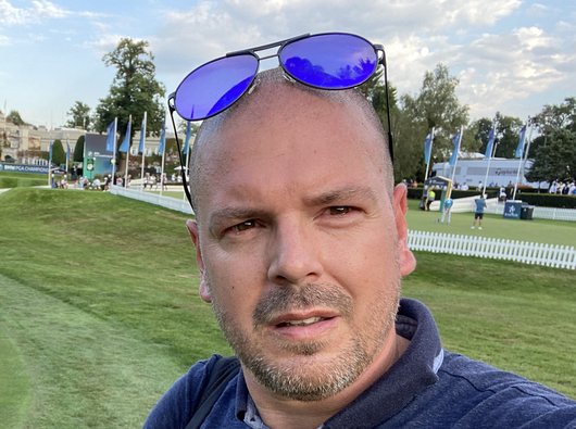 Alex enjoying a day watching PGA golf