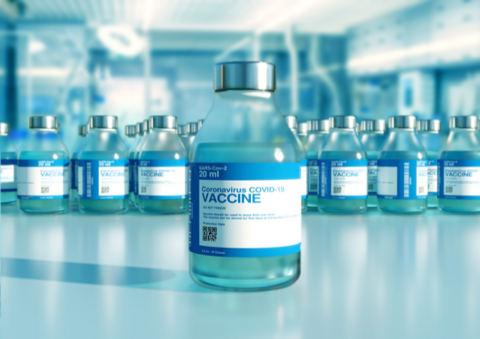 Covid vaccine bottles