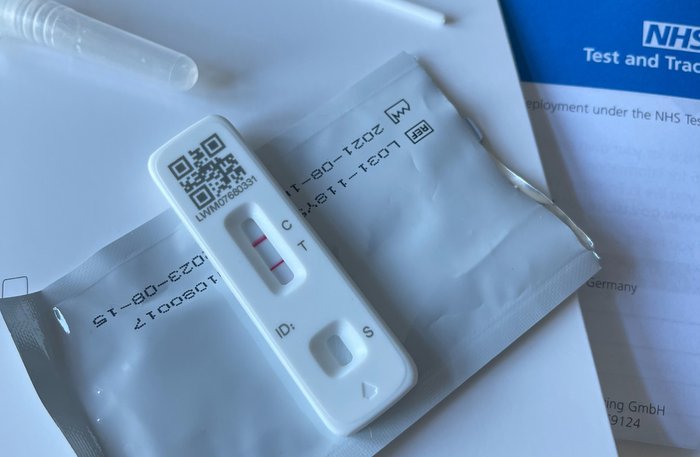 A positive covid test