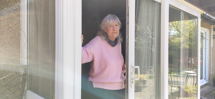 Jill shielding at home during lockdown