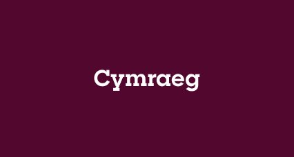 An image of the word Cymraeg which is the Welsh word for Welsh.