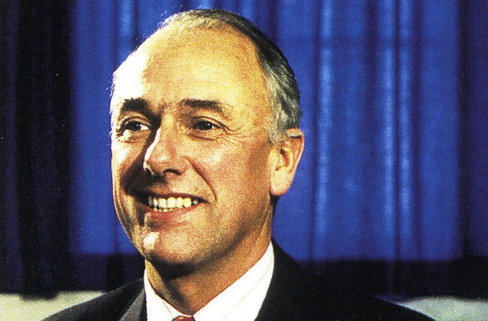 A blurred close-up image of John Baker, who lived with non-Hodgkin lymphoma.