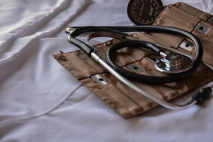 Medical equipment including a stethoscope
